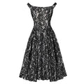 Women Robe Pin Up Lace Dress Retro 2025 Vintage 50s 60s Rockabilly Gauze Swing Summer Female Dresses Elegant Tunic Vestido