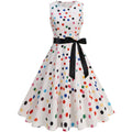 Women Robe Pin Up Robes Casual Party Dress 2025 Summer Sleeveless Retro Robe 60s 50s Vintage Rockabilly Swing Dress Vestidos
