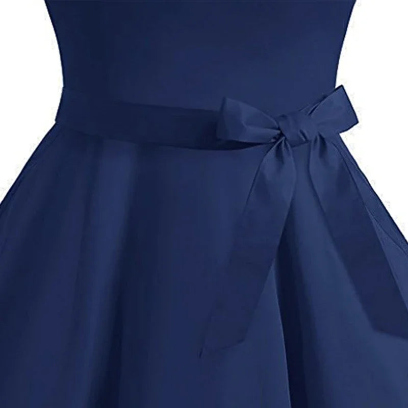 Women Summer Dress 2025 Elegant Retro Vintage 50s 60s Robe Rockabilly Swing Pin up Dresses Casual Sesy V neck Red Party Vestidos