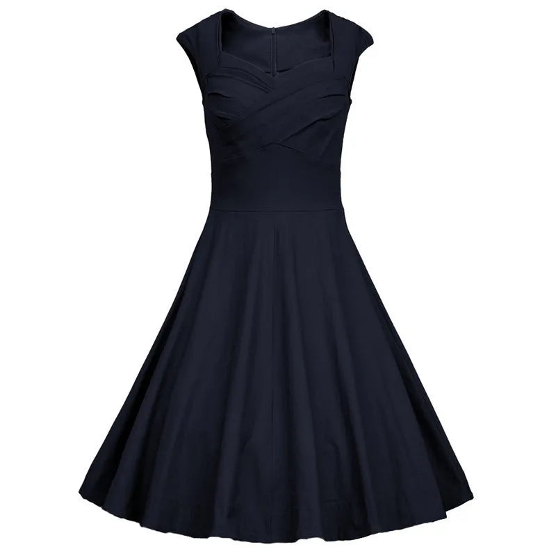 Women dress Audrey Hepburn1950s 40s 60s 80s Style Vintage Rockabilly Cocktail Party Swing Dresses Plus Size Black Red Green