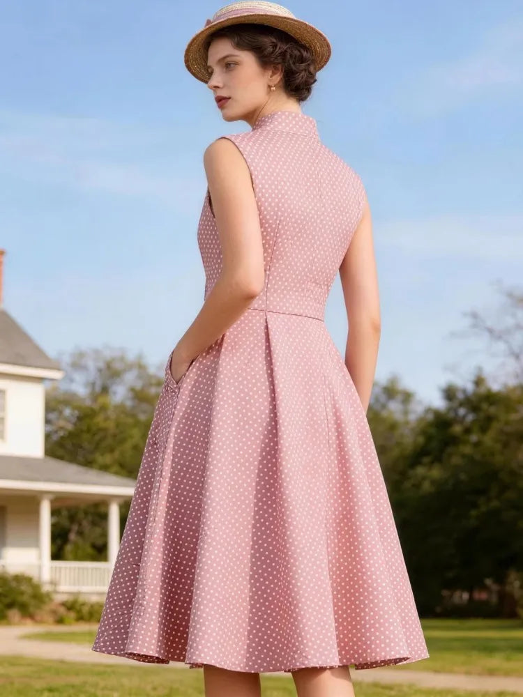 Women Pin Up Casual Hepburn Style Party Dress 2026 Retro Robe 60s 50s Vintage Rockabilly 1960s 1950s Swing Dress Vestidos