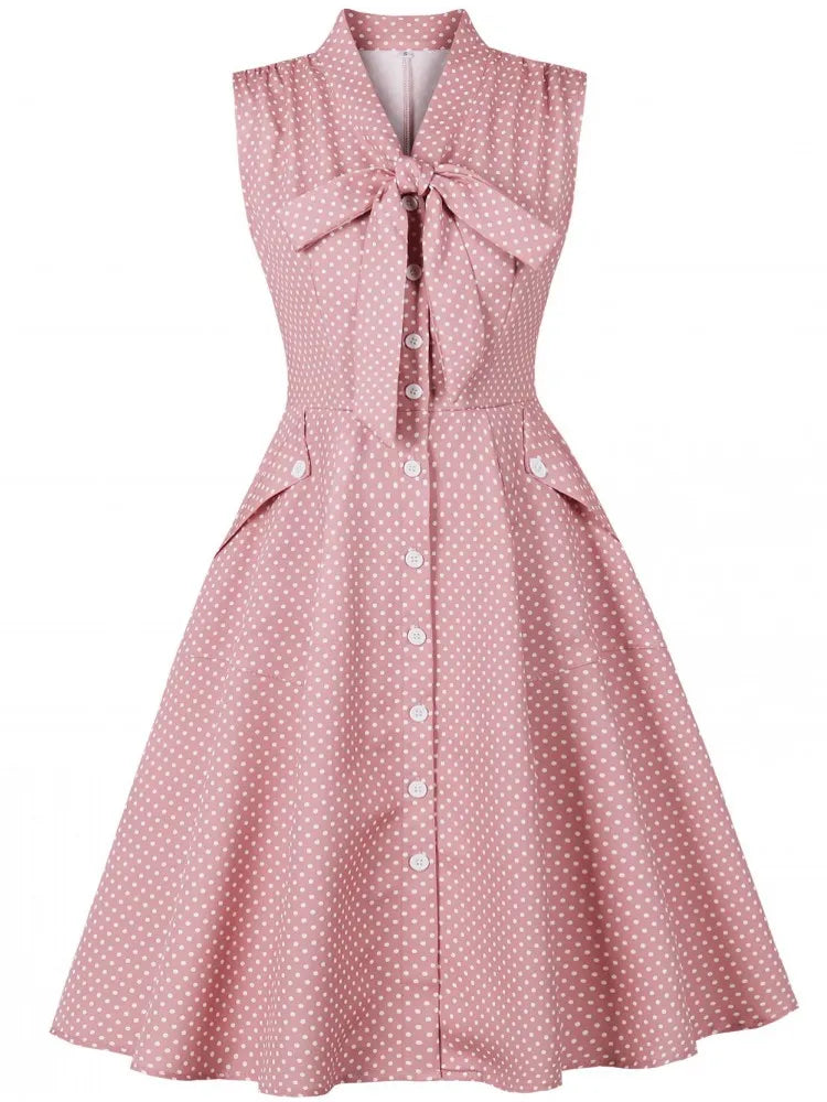Women Pin Up Casual Hepburn Style Party Dress 2026 Retro Robe 60s 50s Vintage Rockabilly 1960s 1950s Swing Dress Vestidos