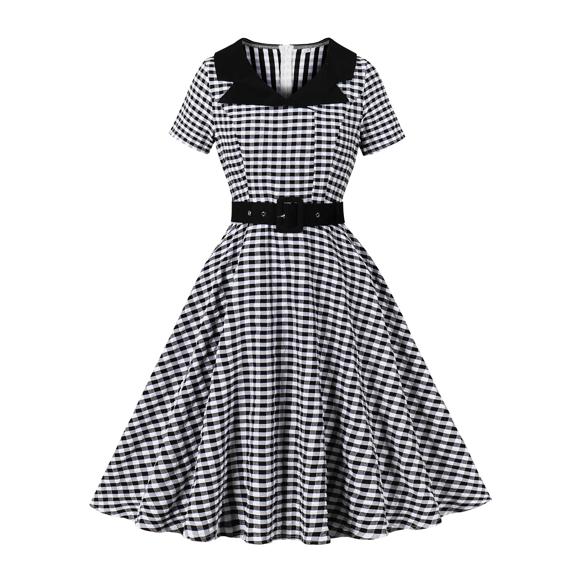 Women Spring Summer Pin Up Casual Party Dress 2026 Retro Robe 60s 50s Vintage Rockabilly 1960s 1950s Swing Dress Vestidos