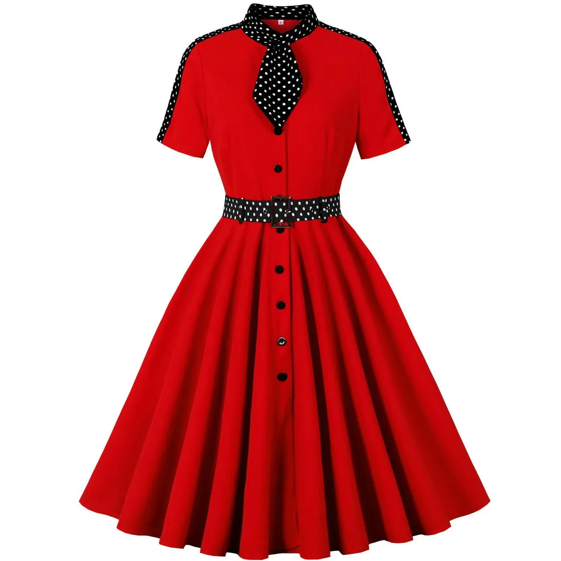 Women Pin Up Casual Party Dress 2025 Summer Short Sleeve Retro Robe 60s 50s Vintage Rockabilly 1960s 1950s Swing Dress Vestidos