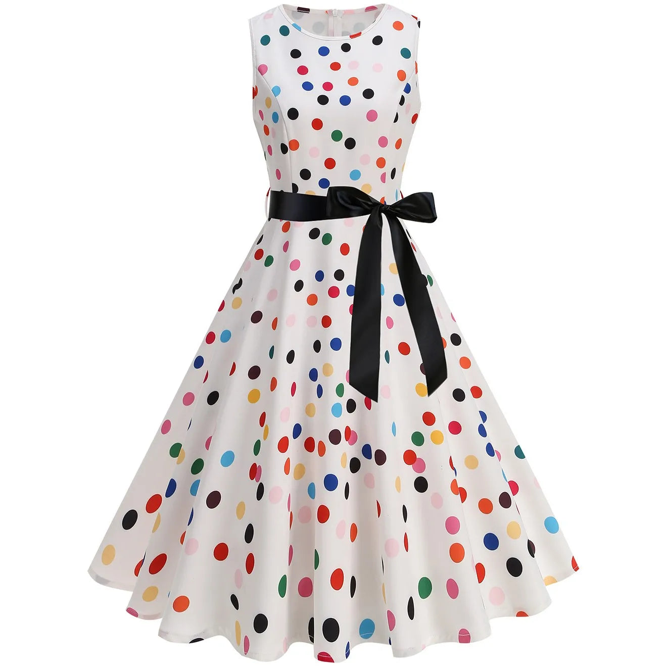 Women Robe Pin Up Robes Casual Party Dress 2025 Summer Sleeveless Retro Robe 60s 50s Vintage Rockabilly Swing Dress Vestidos