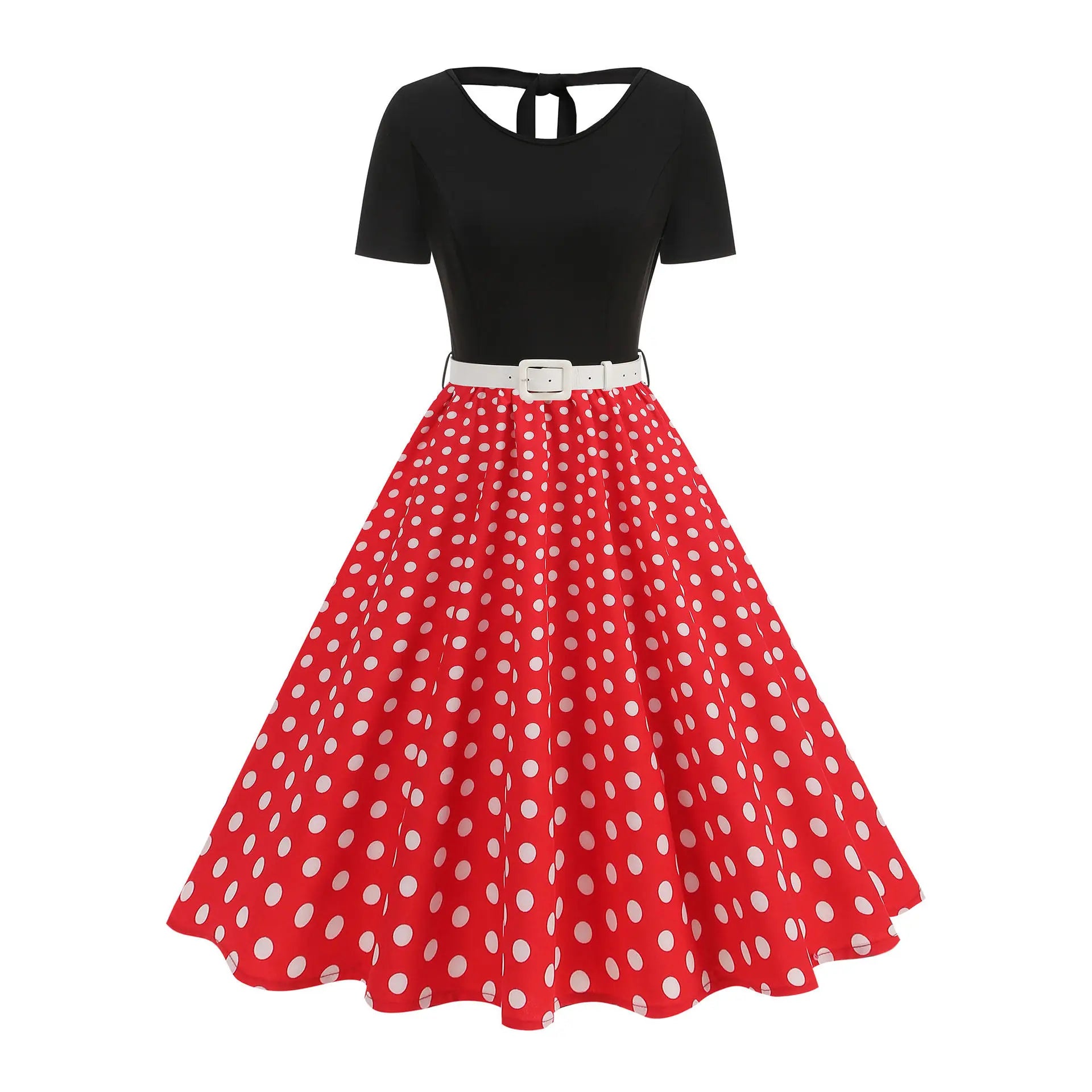 Women Summer Pin Up Casual Party Dress 2026 Short Sleeve Retro Robe 60s 50s Vintage Rockabilly 1960s 1950s Swing Dress Vestidos