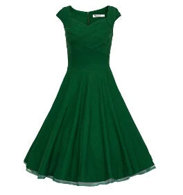 Women dress Audrey Hepburn1950s 40s 60s 80s Style Vintage Rockabilly Cocktail Party Swing Dresses Plus Size Black Red Green