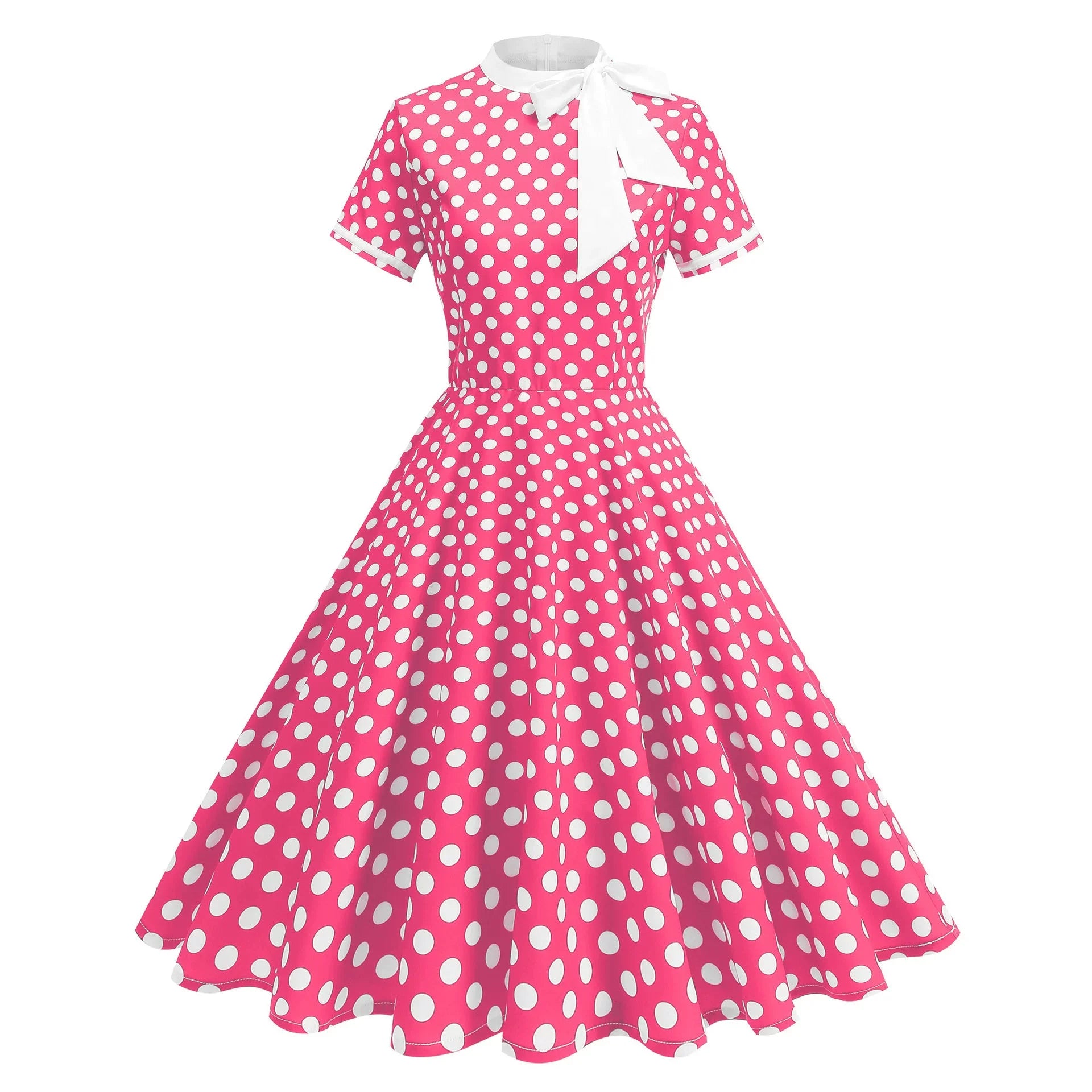 Women Summer Pin Up Casual Party Dress 2025 Short Sleeve Retro Robe 60s 50s Vintage Rockabilly 1960s 1950s Swing Dress Vestidos