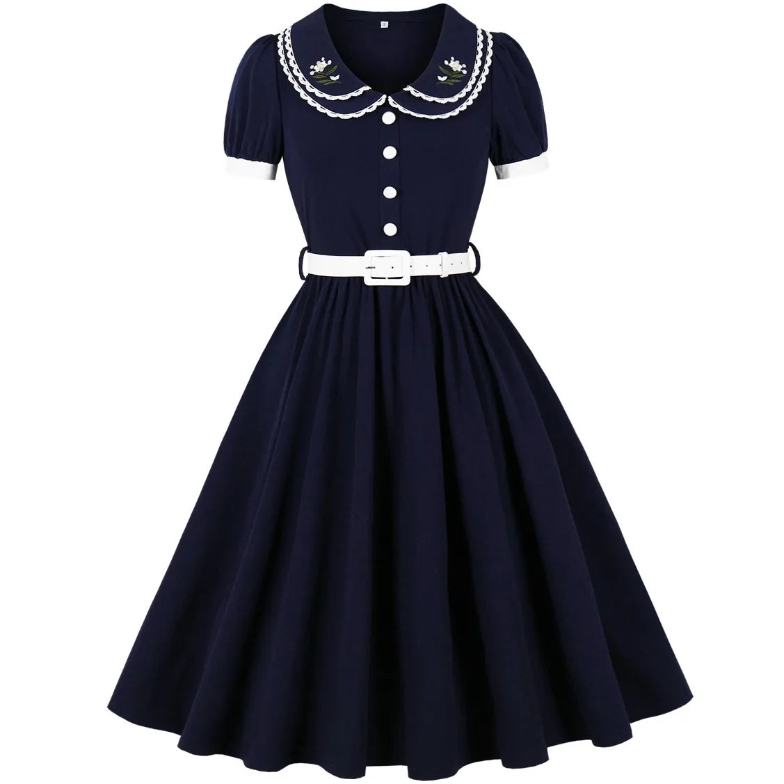 Women Summer Pin Up Casual Party Dress 2026 Short Sleeve Retro Robe 60s 50s Vintage Rockabilly 1960s 1950s Swing Dress Vestidos