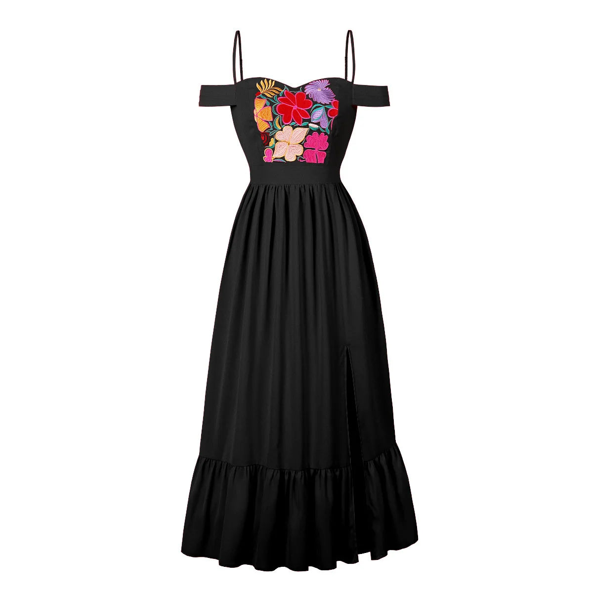 Women Embroidery Pin Up Party Long Maxi Dress 2026 Retro Robe 60s 50s Vintage Rockabilly 1960s 1950s Swing Dress Vestidos